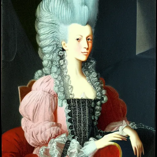 Image similar to portrait of marie antoinette by johannes itten