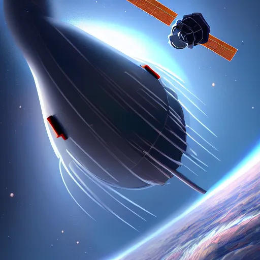 Prompt: A photo of VAZ2105 on the space orbit, very very beautiful, trenging on artstation, concept art, smooth, sharp focus, illustration