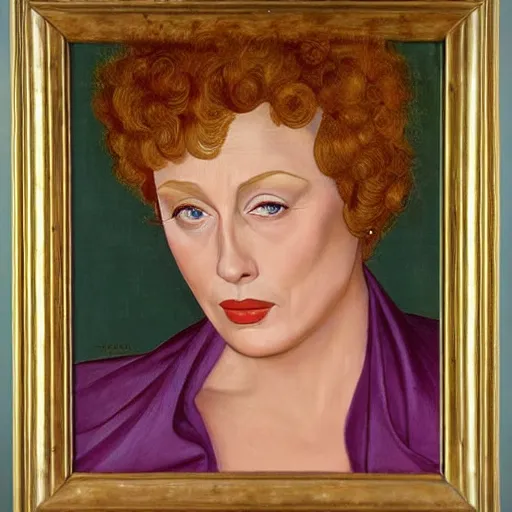 Image similar to oil Painting of Rue mcclanahan by Botticelli