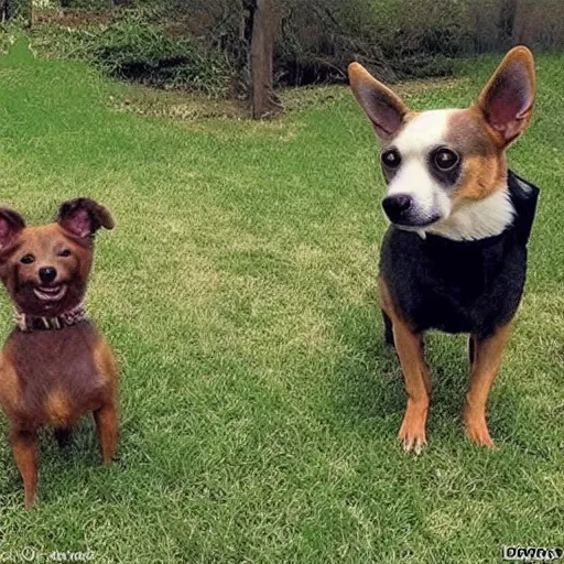 Image similar to Creepy paranormal footage of two dogs levitating