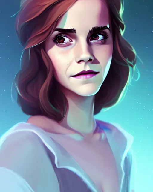 Image similar to beautiful full body Emma Watson smiling, art by lois van baarle and loish and ross tran and rossdraws and sam yang and samdoesarts and artgerm, digital art, highly detailed, intricate, sharp focus, Trending on Artstation HQ, deviantart, unreal engine 5, 4K UHD image