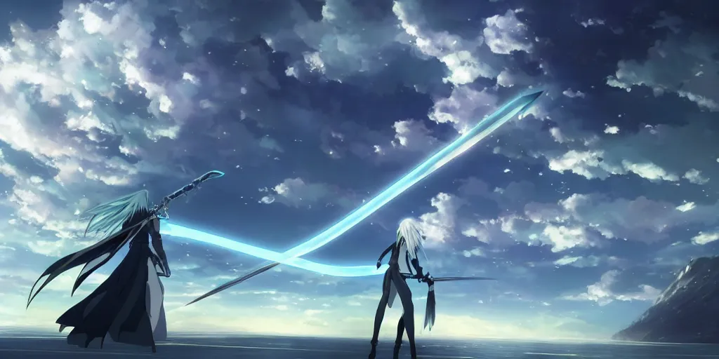 Image similar to Sephiroth in Your Name by Makoto Shinkai