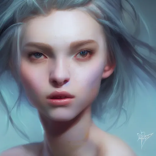 Image similar to Portrait of beautiful girl, huggy wuggy from poppy playtime video game, fullbody, ultra high detailed, oil painting, Greg Rutkowski, Charlie Bowater, Yuumei, Yanjun Cheng, unreal 5, DAZ, hyperrealistic, octane render, RPG portrait, dynamic lighting, fantasy art, beautiful face