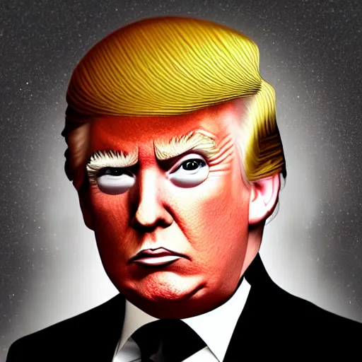 Image similar to donald trump drag queen, RPG portrait, dynamic lighting, fantasy art, High contrast, depth of field