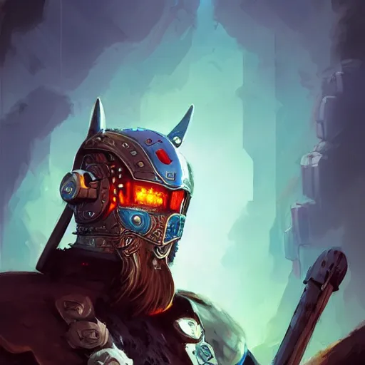 Image similar to cyberpunk viking helmet mask warrior goddess robot ninja fantasy, art gta 5 cover, official fanart behance hd artstation by jesper ejsing, by rhads, makoto shinkai and lois van baarle, ilya kuvshinov, ossdraws