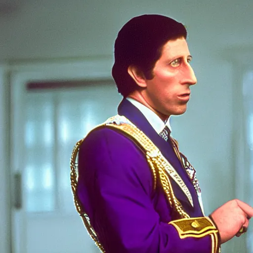 Image similar to still of prince charles in the movie purple rain