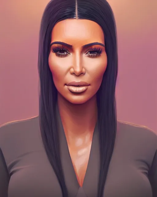 Image similar to highly detailed vfx portrait of, kim kardashian in leggings by stephen bliss, chalk, unrealengine, greg rutkowski, loish, rhads, beeple, chalk, makoto shinkai and lois van baarle, ilya kuvshinov, rossdraws, tom bagshaw, basil gogos