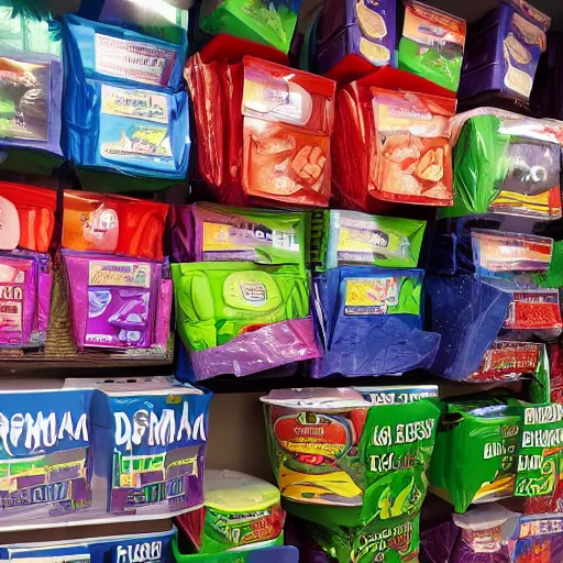 Prompt: dormamu bargain bin sale at the dollar store