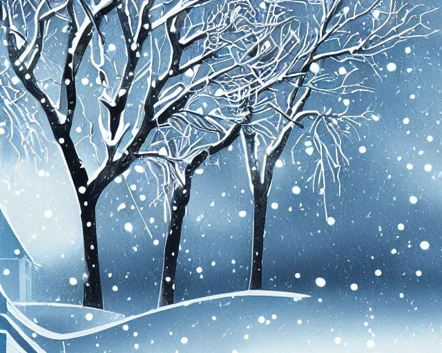 Image similar to winter illustration style