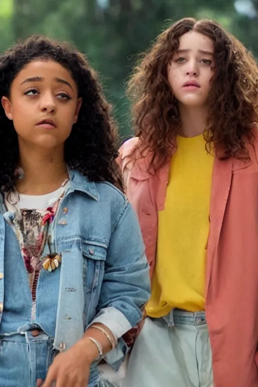 Prompt: Rue and Jules from Euphoria