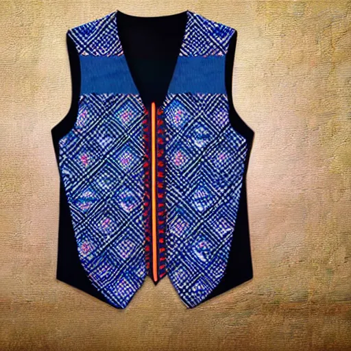 Image similar to a vest with a pattern of superheros