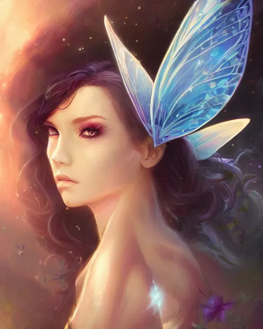 Image similar to a beautiful fairy, Ross Tran and Michael Whelan