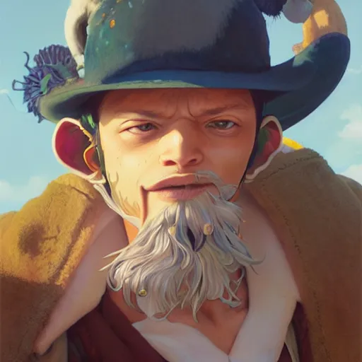 Image similar to highly detailed vfx portrait of tony tony chopper, stephen bliss, greg rutkowski, loish, rhads, beeple, makoto shinkai, tom bagshaw, alphonse mucha, sharp focus, art by artgerm, greg rutkowski, stanley kubrick, backlit, harsh overhead sunlight,