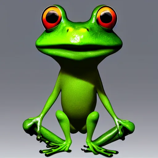 Prompt: frog in the style of pixar movie