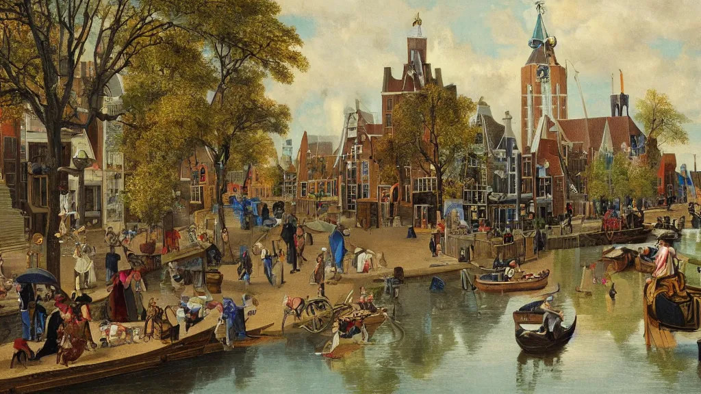 Prompt: dutch golden age fanciful winnipeg