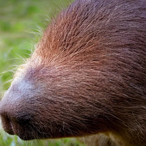 Image similar to capybara with headcrab on its head