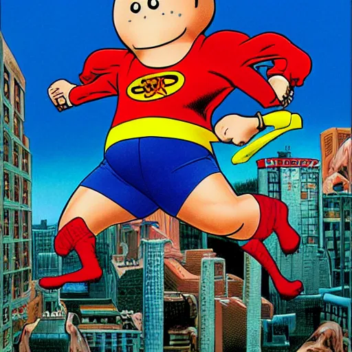 Image similar to captain underpants by joe jusko