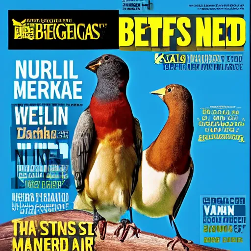 Image similar to birds with beefy arms, national geographic men's health magazine photo