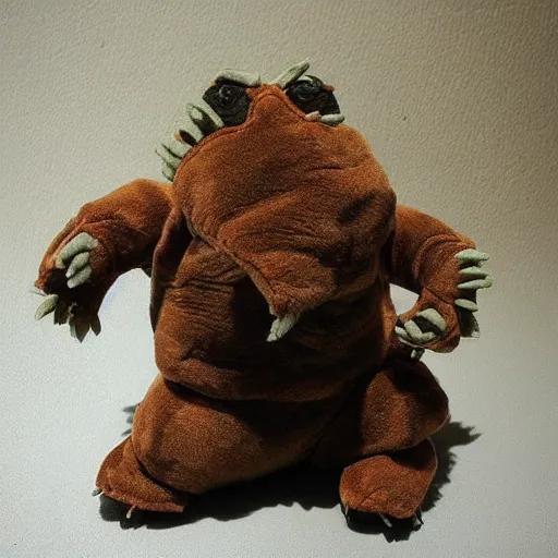 Prompt: “ tarrasque, chibi stuffed animal ”