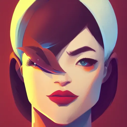 Image similar to face icon stylized minimalist megan man x, loftis, cory behance hd by jesper ejsing, by rhads, makoto shinkai and lois van baarle, ilya kuvshinov, rossdraws global illumination