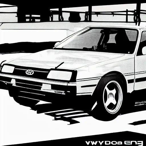 Image similar to Initial d, Toyota ae86, Mordekaiser, league of legends, eurobeat