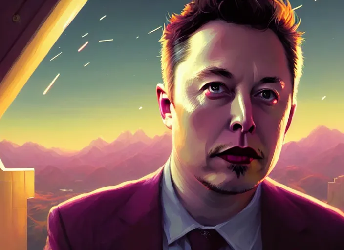 highly detailed portrait of elon musk, in no game no | Stable Diffusion