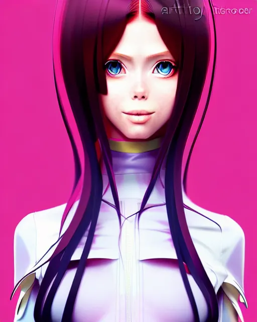 Image similar to richly detailed color illustration of coco rocha as anime girl illustrated by artgerm and mina petrovic and timothy kong and marina federovna. 3 d shadowing