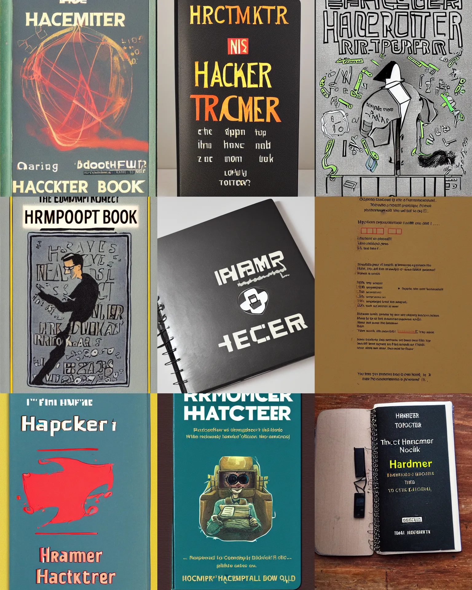 Prompt: ' prompt hacker ', inscription book cover