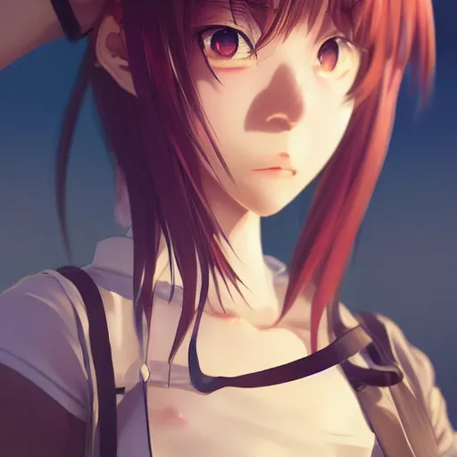 Image similar to photorealistic anime girl render, detailed face, colorful, atmosphere cinematic, by wlop, by ilyu kuvshinov, soft shadows, be concept art, super detailed, octane render, 8 k, unreal engine 5, super realistic, ufotable studio art style, trending in pixiv, japanese light novel cover, visual novel