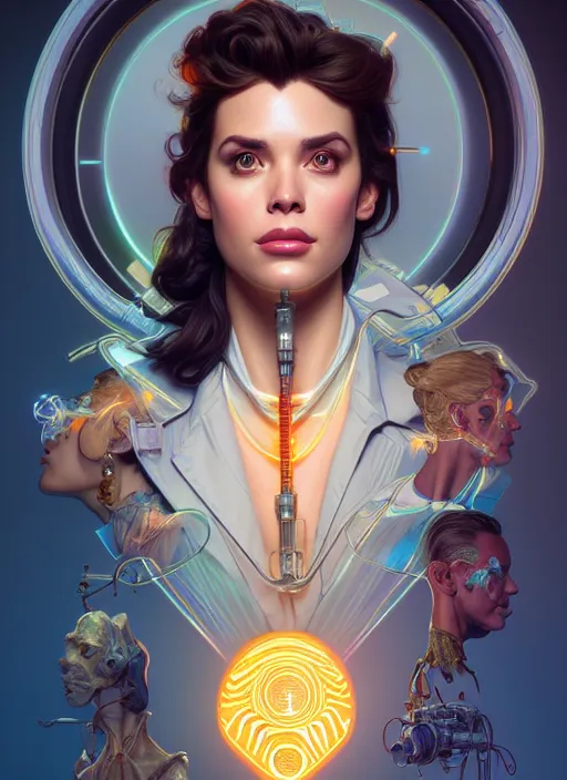 Prompt: symmetry!! portrait of ace ventura pet detective, chemisty, sci - fi, glowing lights!! intricate, elegant, highly detailed, digital painting, artstation, concept art, smooth, sharp focus, illustration, art by artgerm and greg rutkowski and alphonse mucha, 8 k