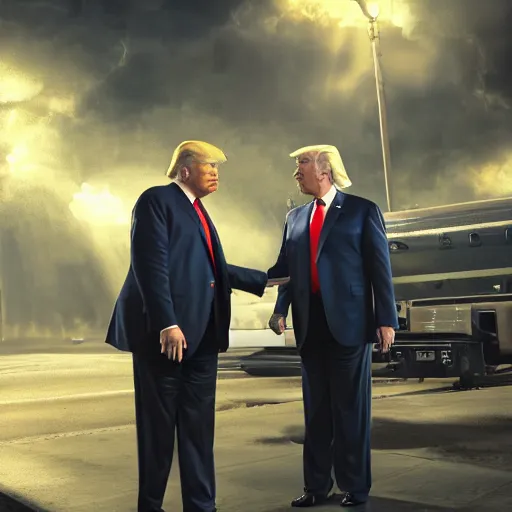 Image similar to donald trump, dramatic lighting, cinematic, establishing shot, extremely high detail, foto realistic, cinematic lighting, post processed, concept art, high details, cinematic, 8k resolution, beautiful detailed, photorealistic, digital painting, artstation, concept art, smooth, sharp focus, artstation trending, octane render, unreal engine