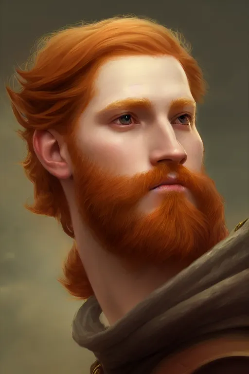 a portrait of a ginger male prince, side profile, | Stable Diffusion ...