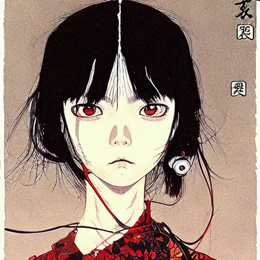 Prompt: prompt : portrait of scavenger painted in miyazaki color style drawn by katsuhiro otomo and takato yamamoto, inspired by fables, china doll face, smooth face feature, intricate oil painting, high detail, sharp high detail, manga and anime 2 0 0 0