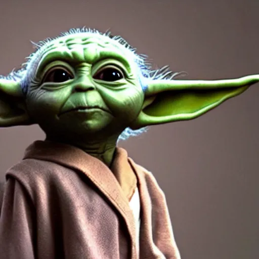 Image similar to Baby Yoda As the joker 4K quality super realistic