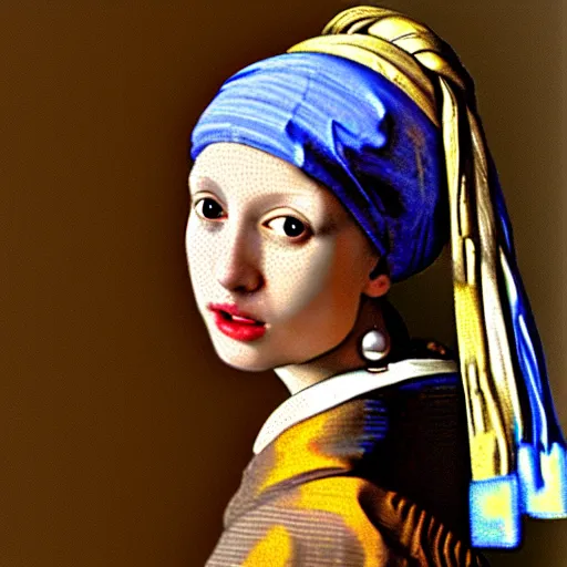 Image similar to matan schoeler styled portrait of the girl with the pearl earring