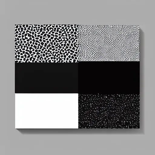 Prompt: box design modern black and white color scheme, minimalist, nature