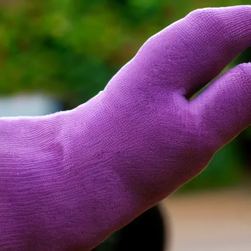 Prompt: purple human thumb
