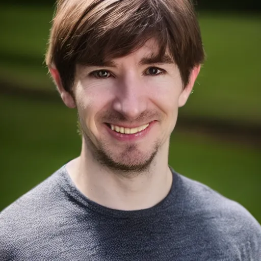 Prompt: photograph of ian goodfellow, ai researcher, apple