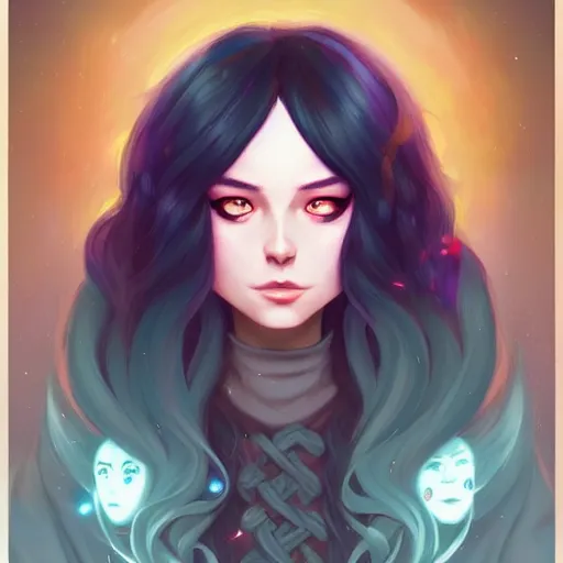 Image similar to a portrait of a beautiful wiccan, art by lois van baarle and loish and ross tran and rossdraws and sam yang and samdoesarts and artgerm, digital art, highly detailed, intricate, sharp focus, Trending on Artstation HQ, deviantart, unreal engine 5, 4K UHD image