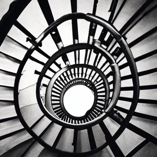 photo of an endless spiral staircase to hell | Stable Diffusion