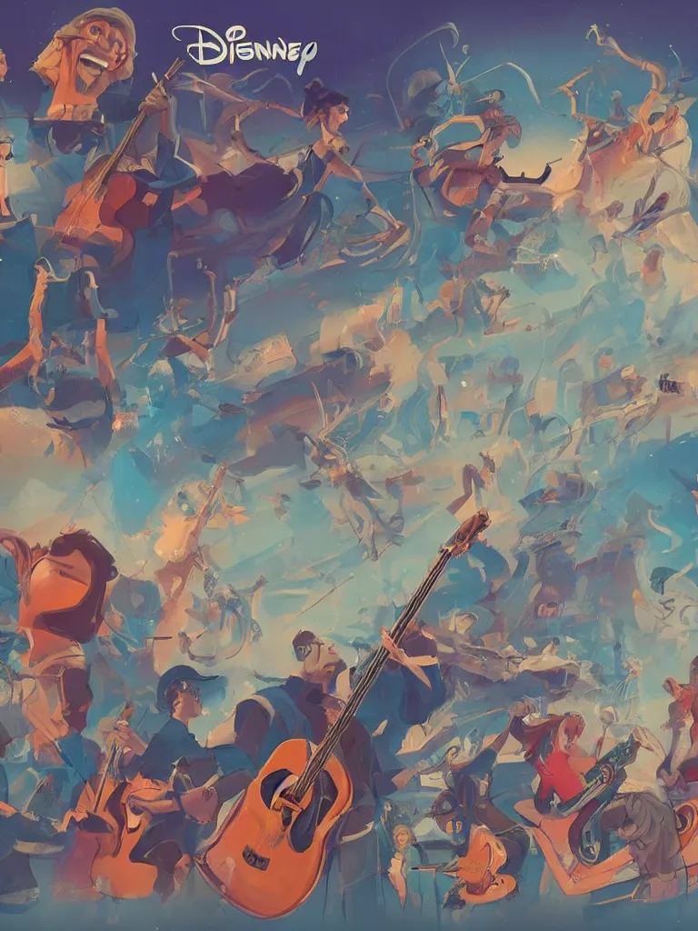 Image similar to concert by disney concept artists, blunt borders, rule of thirds