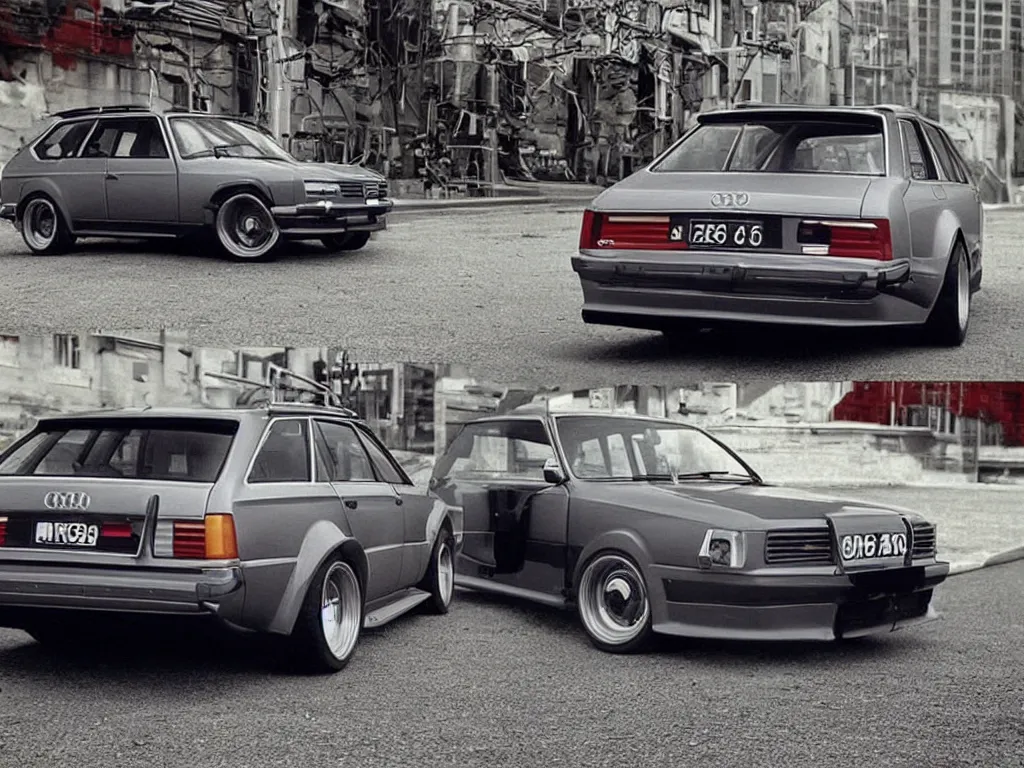 Prompt: “an Audi rs6 avant if it were made in the 1970s, 8k, ultra realistic”