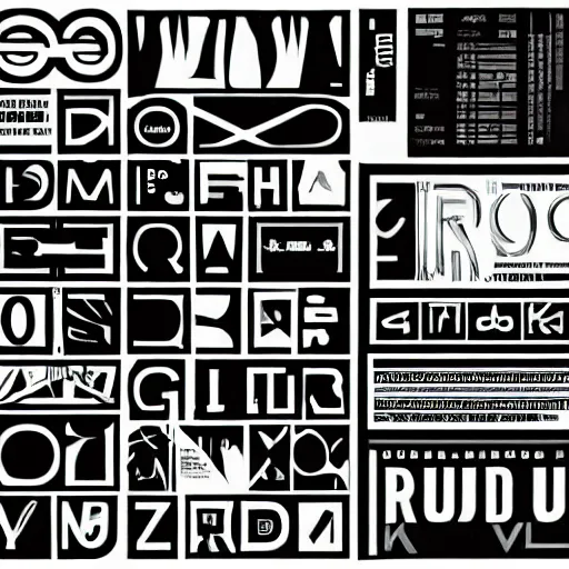 Image similar to black on white graphic design in style of david rudnick, eric hu, guccimaze, acid, y 2 k, 4 k sharpening,