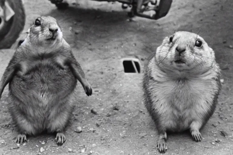 Image similar to obese prairie dog in ww 2