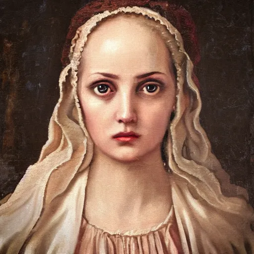 Prompt: an image of a baroque painting of a women from a wes anderson film looking at the camera mark ryden, 8 k