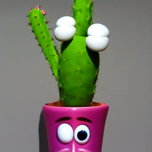 Prompt: : pixar cactus character