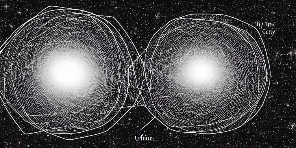 Image similar to diagram of infinite complexity showing every single atom of the universe