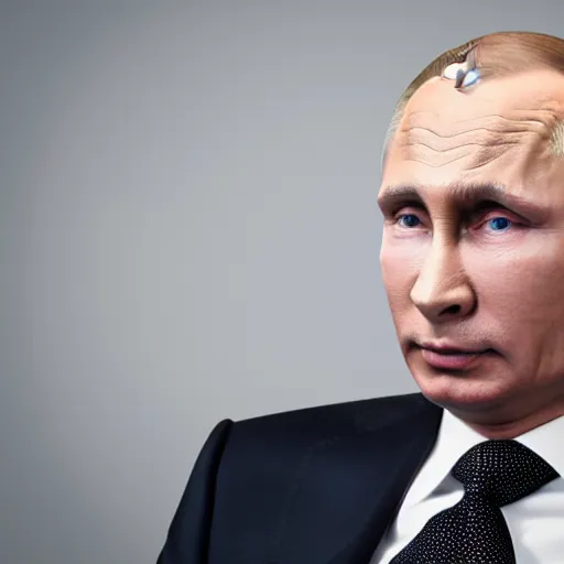 Prompt: vladimir putin portrait sitting on a toilet, 8 k resolution, highly detailed