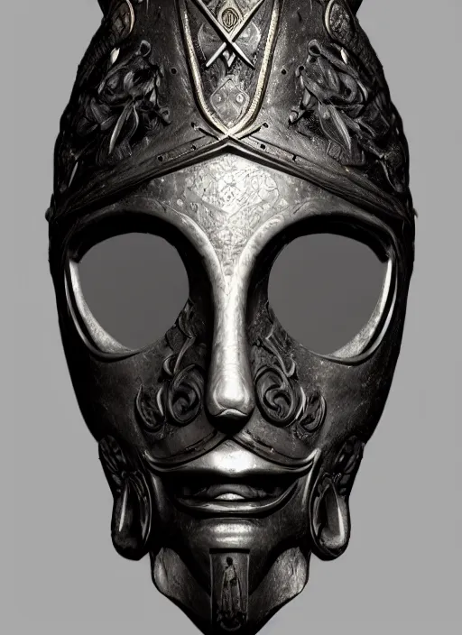 Image similar to textless hyper ornate wiccan photorealistic mask, highly detailed, lifelike, photorealistic, diffuse lighting, hdrp render, artstation, unreal 5, smooth, sharp focus, art by victoria frances