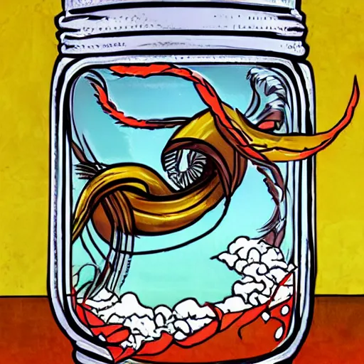 Image similar to whirlwind in a jar